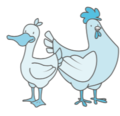 Pato y gallina - azul.png